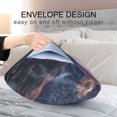 thumbnail image 4 of Yayeee Pillowcase Standard Size Set of 2 Satin Wrinkle Resistant Pillow Case, Ethereal Mountain, 4 of 7