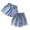 Blue 1PCS & Blue 1PCS, variant on XEGLSBU 2 Pack Girls' Denim Shorts with 3 Button Design & Casual Jeans Summer Size 4-5 Years