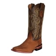 thumbnail image 1 of Ferrini Western Boots Women Leather Square Toe Cushioned Cafe 82293-03, 1 of 1