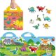thumbnail image 4 of Reusable Sticker Books,Dinosaurs Sticker Toys for Kids Age 2-5,Durable and Non-Adhesive,Window Clings for Kids,Educational Stickers Toy Birthday Chris, 4 of 4