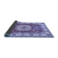 thumbnail image 2 of Ahgly Company Indoor Square Geometric Blue Traditional Area Rugs, 3' Square, 2 of 4