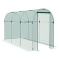 thumbnail image 1 of Outsunny 4' x 12' Plant Protection Tent Crop Cage with Door, Green, 1 of 9