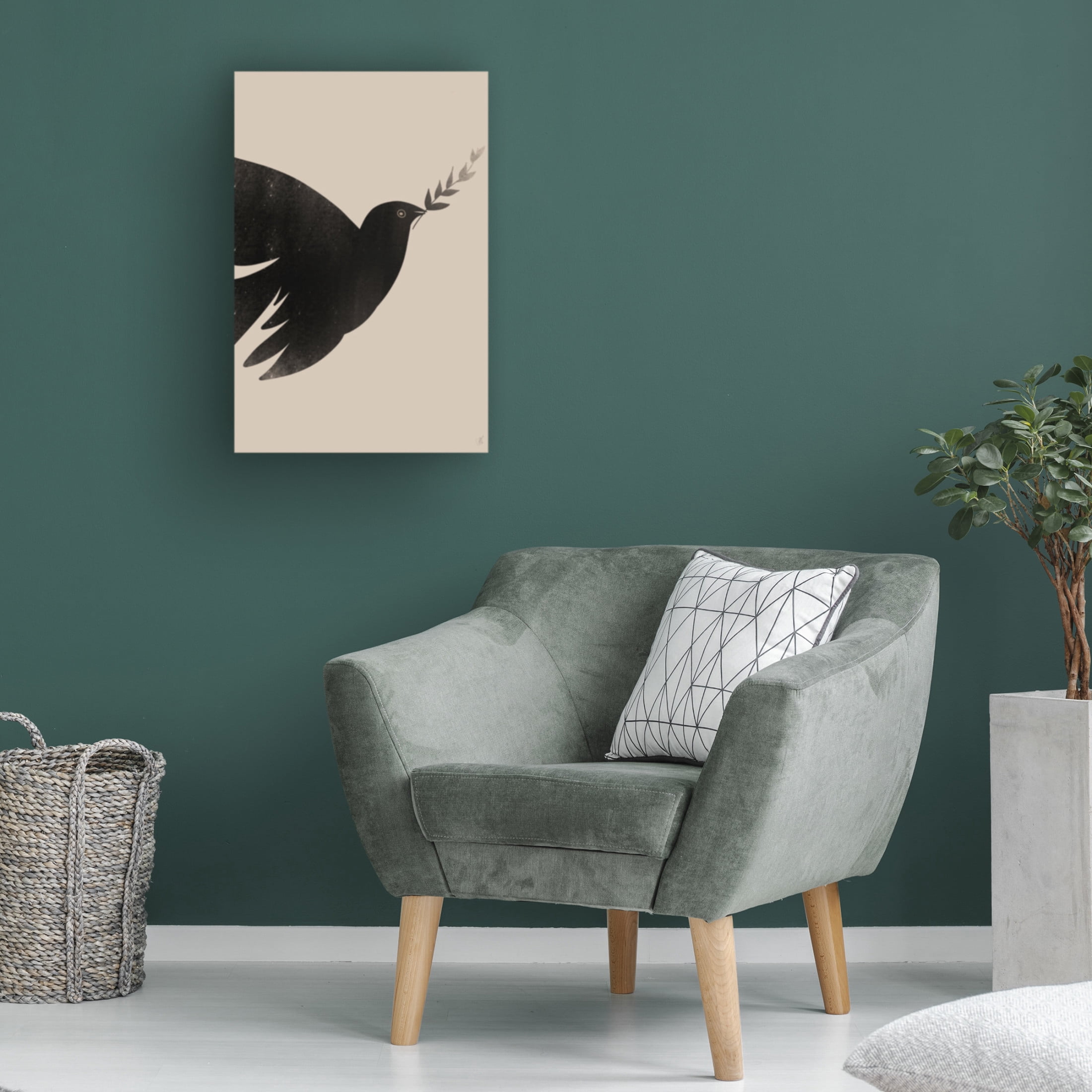 Canvas Wall Art - Anne-Marie Volfova 'Bird' Wall Art for Living Room, Bedroom, or Office D?cor by Trademark Fine Art - 22 x 32 Inches