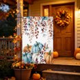 thumbnail image 3 of Orange Blue Pumpkin Fall Garden Flag 28x40 Double Sided - Welcome Garden Flags for All Seasons Outside Décor, Thanksgiving Maple Leaf Decorative Personalized Yard Flags Large Sign, 3 of 9