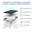 thumbnail image 4 of Fithood Lifubide Large Room Air Purifier, H13 True HEPA,4555 Sq.Ft Coverage,24dB Low Noise For Bedroom,Removal Of 99.99% 0.01 Microns Particles, Pet Dander Smoke Odor Dust,PM2.5 Monitor, Smart Air Pur, 4 of 5