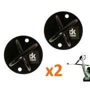 Dimok Ceiling Mount Suspension Trainer Wall Anchor Bracket for Olympic Gymnastics Rings Yoga Swing Hammock Punching Bag Battle Ropes Hook Xmount(Set of 2)