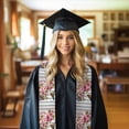 thumbnail image 6 of Haiem Bird and Floral Pattern Graduation Stole 2024 | Premium Satin Sash for Graduation Ceremony, 6 of 7