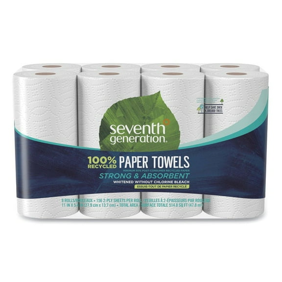 Seventh Generation 2-Ply Paper Towels 156 Sheets 4 Pk (Pack Of 4)