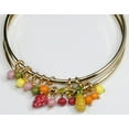 thumbnail image 3 of New Inc Gold Set Fruit & Shaky Bead Bangle Bracelets $29.50, 3 of 4