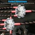 2Pcs 5 Way Power Ground Amp Distribution Block 0 Gauge Input 2/4/8