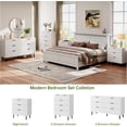 thumbnail image 7 of EastVita 3-Drawer Dresser Modern Dresser with Metal Legs Wooden Nightstand with Storage and Anti-Tip Device Drawer Organizer for Bedroom Hallway Entryway, 7 of 7