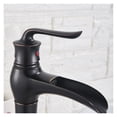 thumbnail image 5 of Bronze Black Faucet Bathroom Sink Faucet Hot Cold Water Mixer Crane Deck Mounted Single Handle Bath Tap Basin Faucets, 5 of 7