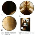 thumbnail image 3 of Designart "Christian Portrait of Mother Mary IV" Spiritual Canvas Wall Art - Global Gold Christianism Entryway Wall Art, 3 of 6