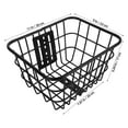 thumbnail image 2 of Phenofice Detachable Bicycle Basket Black Iron Easy Installation Cycling 1Pcs, 2 of 8
