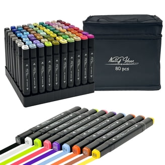 Art 101 Artist Supplies: Colored Dual Tip Drawing Set, Alcohol