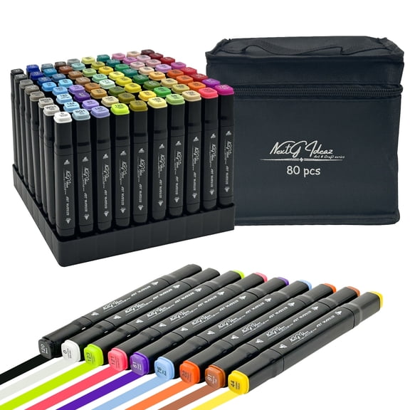 NextG Ideaz 80 Color Dual Tip Alcohol Based Art Markers