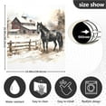thumbnail image 3 of Horse Farmhouse Magnetic Dishwasher Cover Magnet Refrigerator Dishwasher Sticker Home Decorative Art Kitchen Panel Decal 23x26 Inch, 3 of 6