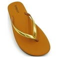thumbnail image 2 of LAVARA Women’s Flip Flop Cushioned Vegan Leather T Strap Thong Sandals&nbsp;, 2 of 8