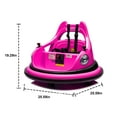 thumbnail image 2 of Ambifirner 12V Kids Bumper Car with Remote Control, 360° Spin, LED Lights, Bluetooth Music & Five-Point Safety Belt for Ages 1.5-5 (Rose Pink), 2 of 9