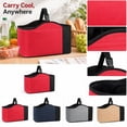thumbnail image 2 of Universal Stroller Accessory Waterproof Lightweight Stroller Organizer with Insulated Bottle Pocket Grey Student Shower Gift, 2 of 5