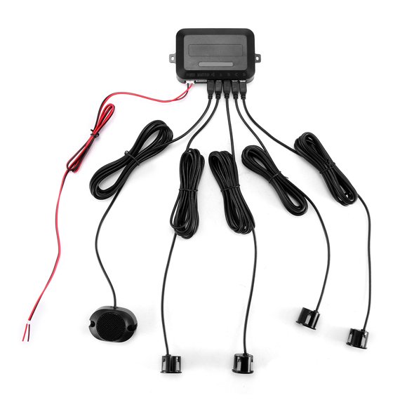 Sistema De Alerta De Sonido De Radar Con Sensor De Ayuda De Estacionamiento De Marcha Atrás De Respaldo De Vehículo De Coche Con Zumbido De 4 Sondas Yuarrent VI005573-00