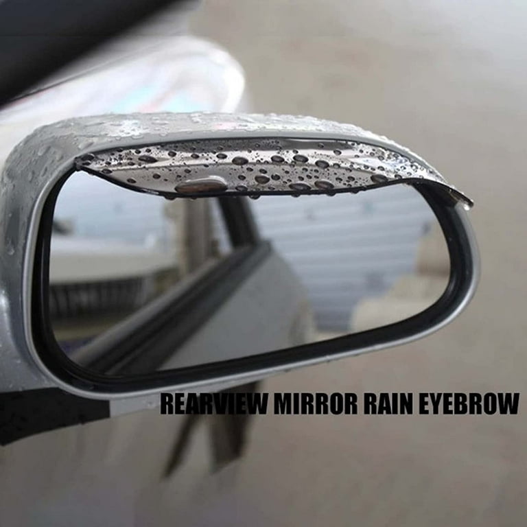 Mirror Rain Visor Guard,2 Pcs Mirror Rain Visor Eyebrow Side Mirror Visor  Rain Guards, Car Rear View Mirror Rain Cover,Waterproof Auto Mirror Rain