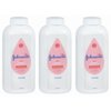(3 pack) (3 pack) Johnson's Baby Powder, Hypoallergenic, 15 oz
