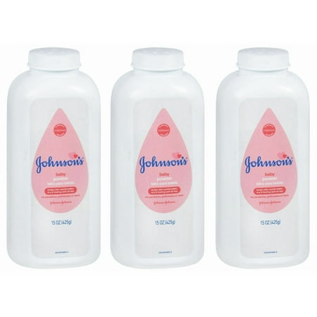 (3 pack) (3 pack) Johnson's Baby Powder, Hypoallergenic, 15 oz