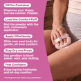 thumbnail image 6 of Happy Curves Dusting Powder Body Applicator Puff with Satin Strap for Women, 6 of 8