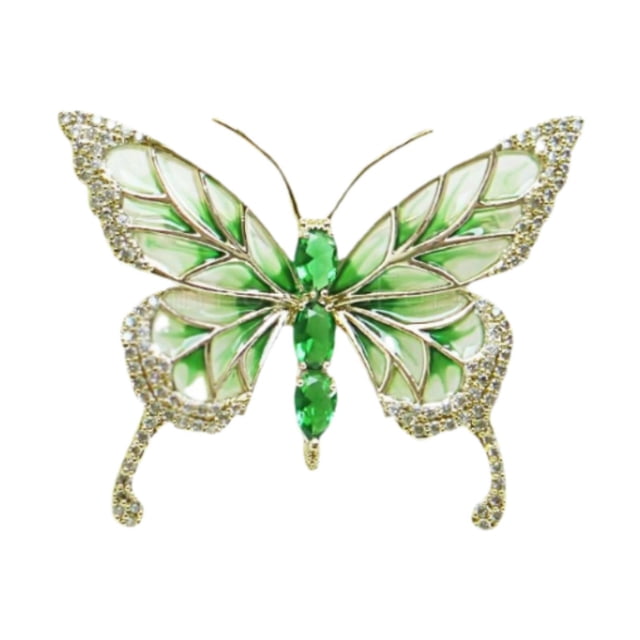 Joyería de broche de mariposa regalo liviano para mujeres broche solapa decoración de alfiler para camisas vestida cheongsam bufanda