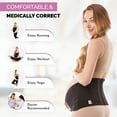 thumbnail image 4 of Gabrialla Strong Support Pregnancy Belly Bands for Pregnant Women: MS-99 (BLACK, SMALL), 4 of 7
