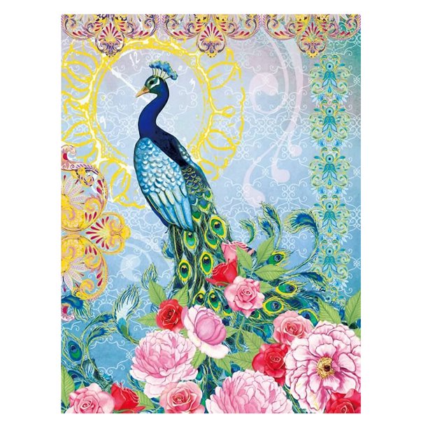 Pintura de diamante (DE5272) Pavo Real Animal 5D DIY artesanía de diamantes de imitación cuadrados 30x40cm FLhrweasw Nuevo