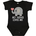 thumbnail image 3 of Inktastic Nana Loves Me for Grandkids Boys or Girls Baby Bodysuit, 3 of 5