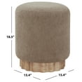 thumbnail image 3 of Safavieh Nikolas Wood Ottoman in Light Brown / Natural, 3 of 6