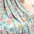 thumbnail image 3 of Pioneer Flower Blanket,Comfortable Soft Flannel Throw Blanket,All Season,Warm Lightweight Blankets for Sofa Bed Couch Living Room Chair,60"x80"(150x200cm), 3 of 4