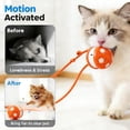 thumbnail image 3 of Interactive Cat Toy Ball, Motion Activated Smart Rolling Toy for Indoor Cats, Rechargeable Interactive Toy Ball for Indoor Cats Exercise, Automatic Moving Ball for Boredom to Keep Cats Busy, 3 of 7