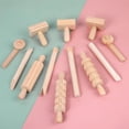 thumbnail image 2 of TISHITA Wooden Tools Set, 1 Set Rolling Pin Slime Mold Art Clay Educational Toys, 2 of 8