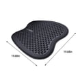 thumbnail image 3 of Gel Seat Cushion, Cool Chair Cushion for Office Chairs, Driving Car Cushions Breathable, Wheelchair Cushions for Pressure Relief, Back Pain for Seat Cushion, Chair Pad with No-Slip Cover (Black), 3 of 7