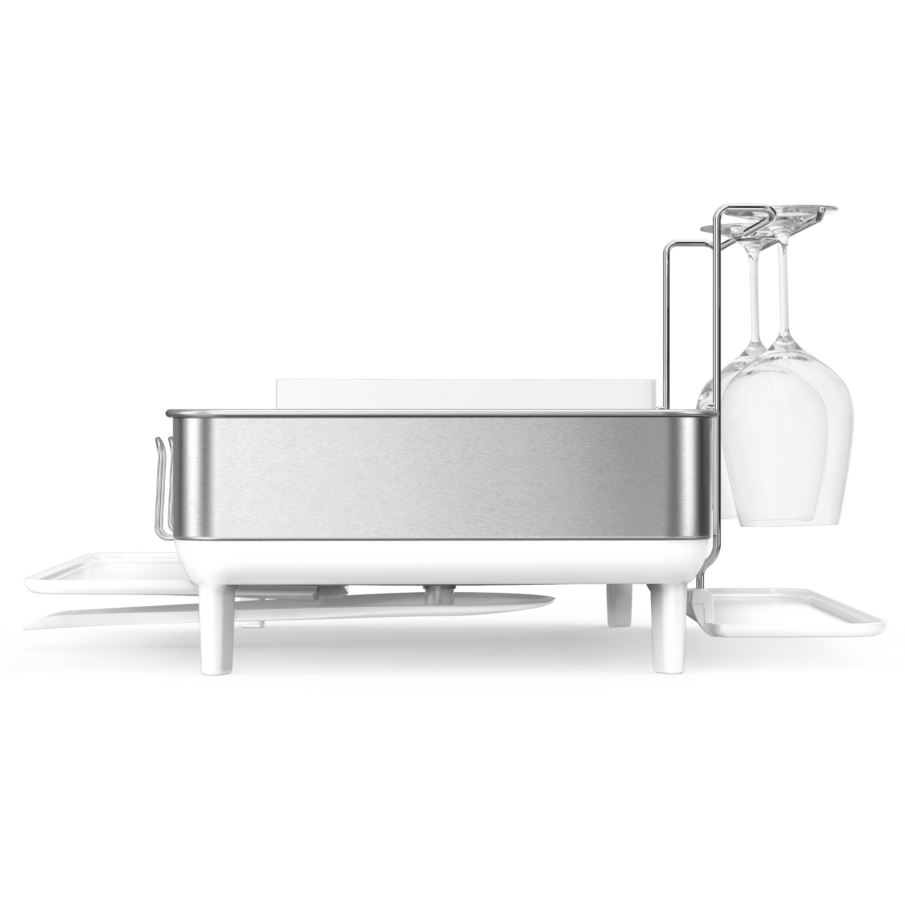 simplehuman Compact Brushed Stainless Steel Frame Standing Dish Rack  KT1184DC - The Home Depot
