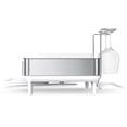 thumbnail image 3 of simplehuman Kitchen Dish Drying Rack, Stainless Steel Frame, White Plastic, 3 of 7