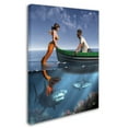 thumbnail image 2 of Trademark Fine Art 'A Mermaid And Her Pets' Canvas Art by Daniel Eskridge, 2 of 3