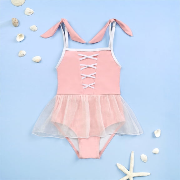 Toddler Girl Bathing Suit Bathing Suit One Piece Pink Swimsuit Quick Dry Swimsuit Girls 2T