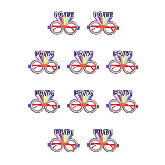 Sonducket Gafas de fiesta temáticas, accesorios divertidos para fotos, decoración, amor, orgullo, fotografía, gafas, carnaval, gafas tipo de orgullo 10piezas