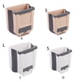 thumbnail image 2 of Injueey Colgar Basura Solución Conveniente Cocina Doblarse Decir - Cubo de Basura Eliminación Sin Esfuerzo Cocina Plegable Organizadores de utensilios de cocina blanco Pequeño 23 * 20 * 5 cm, 2 of 6