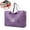 Purple, variant on Bxaolu Travel Duffle Bags Weekender Overnight Bags for Women Men Foldable Carry on Bag Holiday, Shopping, Weekends, Outing, Gym (Purple-22L)