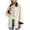 Beige, variant on Women's Corduroy Collar Shacket Jacket Casual Long Sleeve Button Down Loose Fit Utility Coat Oversized Fall Outerwear with Big Patch Pockets
