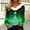 Green, variant on Babysbule Christmas Shirts for Women Printed Plush V-neck Patchwork Long Sleeved Slim Fitting Bottom T-shirt Top Clearance Tops Fashion