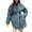 Light Blue, variant on Lovskoo Womens Winter Coats Quilted Jacket Long Sleeve Casual Trend Lapel Single Breasted Pocket Medium Long Padded Coat Light Blue