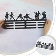 thumbnail image 3 of 1 set Women's Basketball & Volleyball & Dance Theme Iron Medal Hanger Holder Display Wall Rack with Screws Sports Themed Pattern 150x400mm, 3 of 7