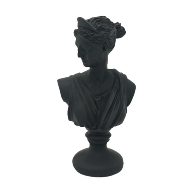 Busto de figura de mitología griega, decoración de escritorio, ligero y multifuncional para Venus negra